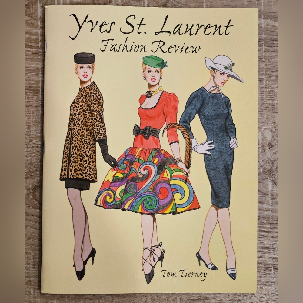 VTG 1999 Yves St. Laurent Fashion Review Paper Dolls by Tom Tierney, Uncut